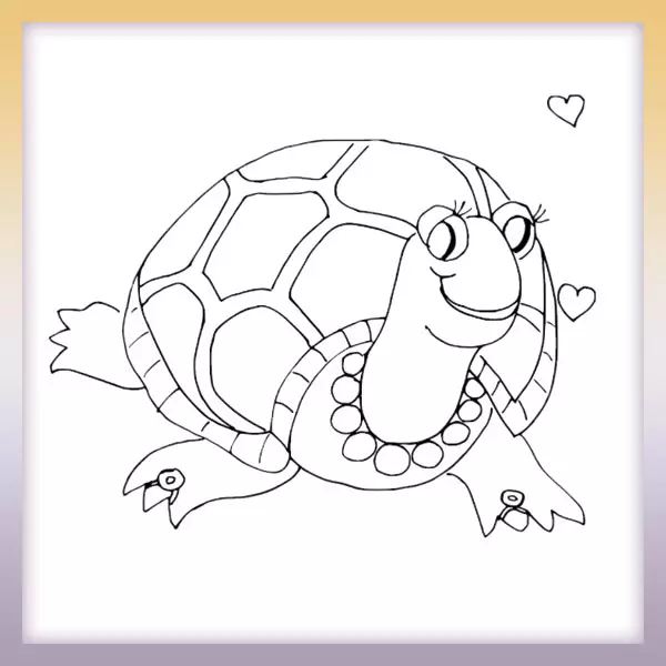 Turtle - Online coloring page