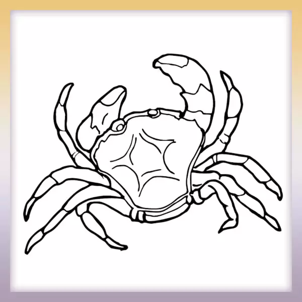 Crab - Online coloring page