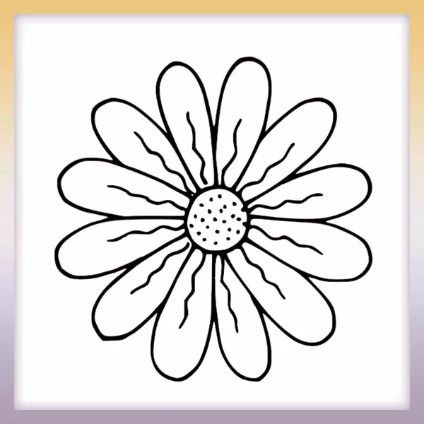 Flower - Online coloring page