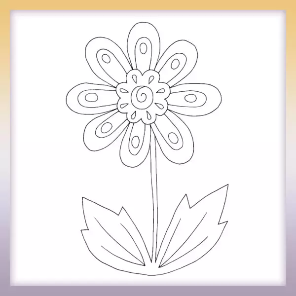 Flower - Online coloring page