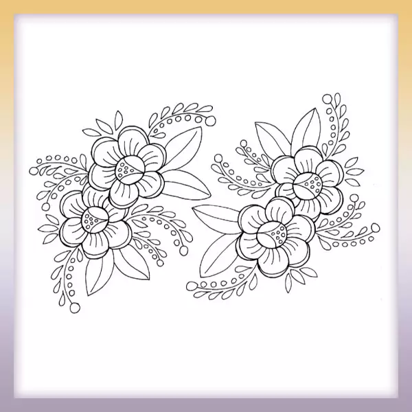 Flowers - Online coloring page