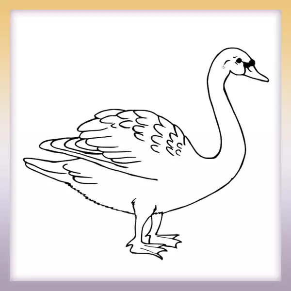 Swan - Online coloring page