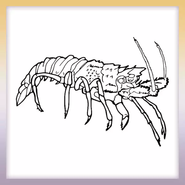 Crawfish - Online coloring page