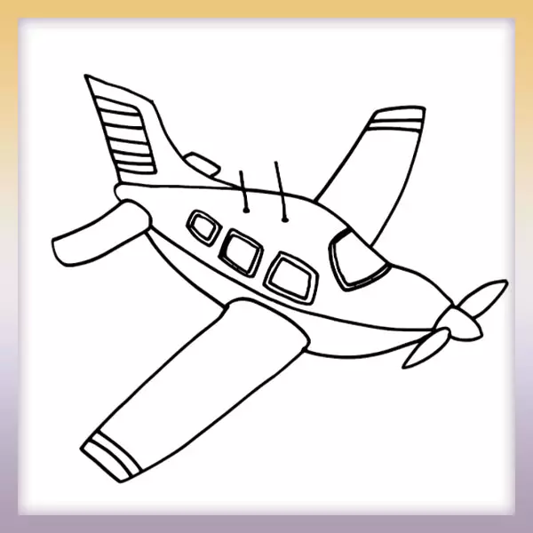 Plane - Online coloring page