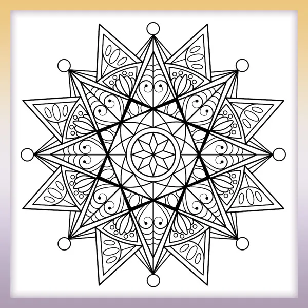 Mandala | Online coloring page