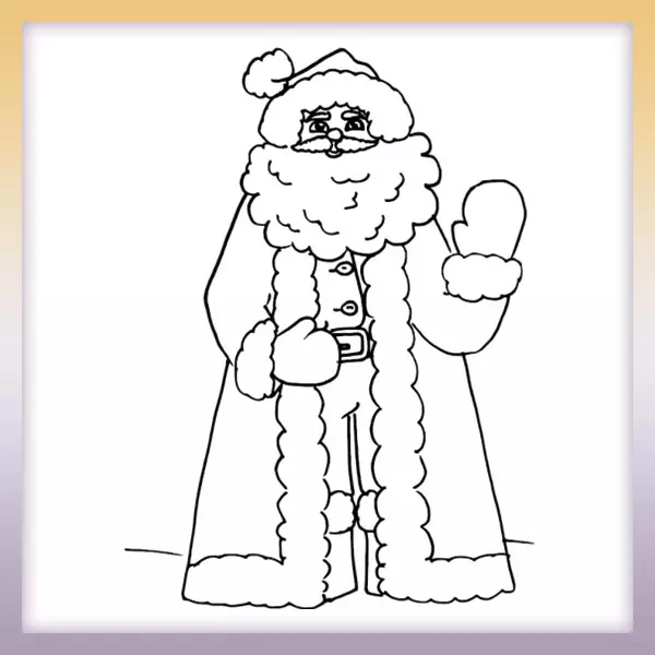 St. Nicolaus - Online coloring page