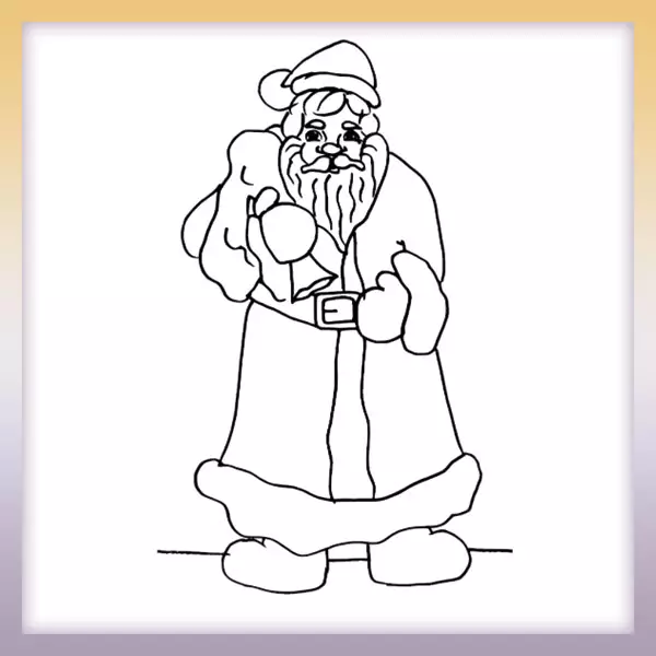 St. Nicolaus - Online coloring page