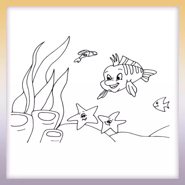 Fish Nemo - Online coloring page
