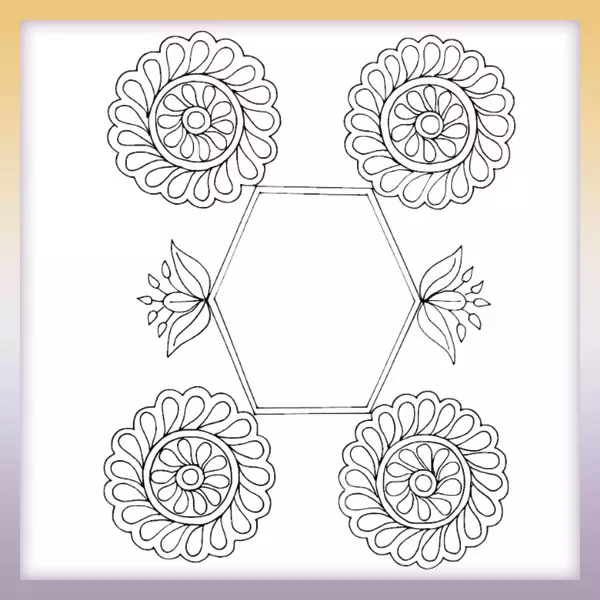 Ornament - Online coloring page