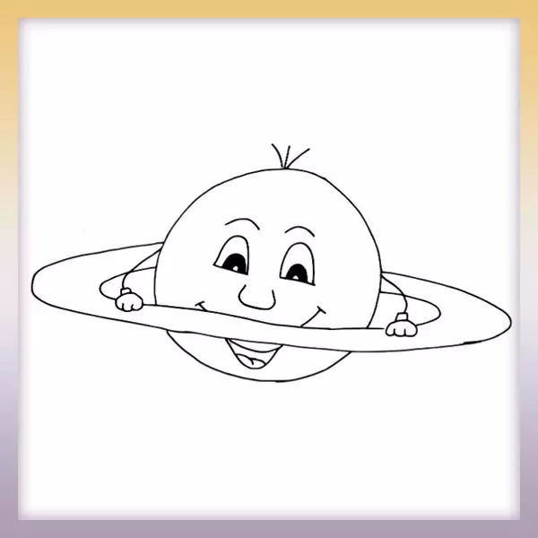 Planet - Online coloring page