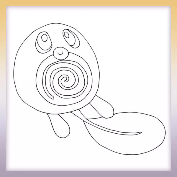 Poliwag - Pokémon - Online coloring page