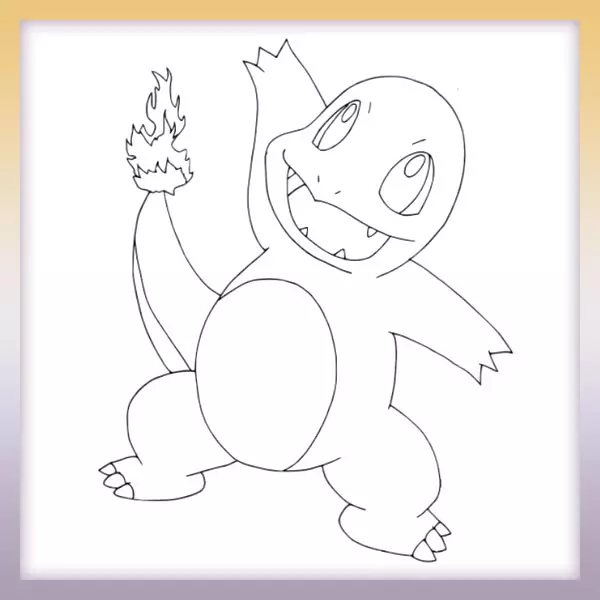 Charmander - Pokémon - Online coloring page