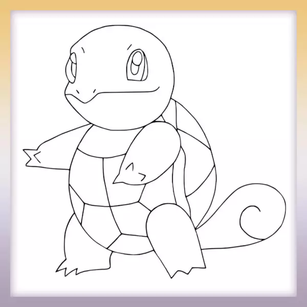 Squirtle - Pokémon - Online coloring page