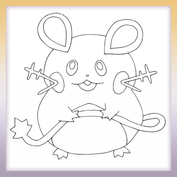 Dedenne - Pokémon - Online coloring page