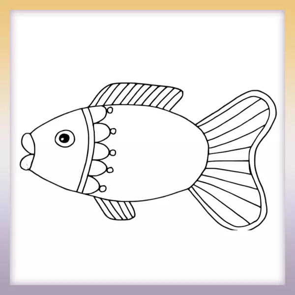 Rybka - Online coloring page