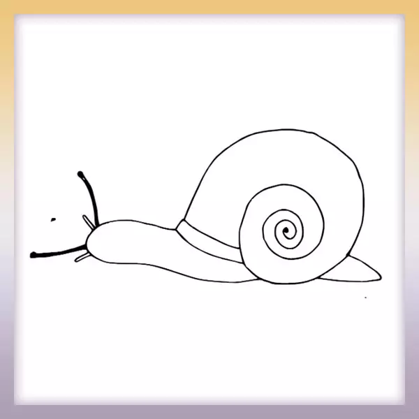 Snail - Online coloring page