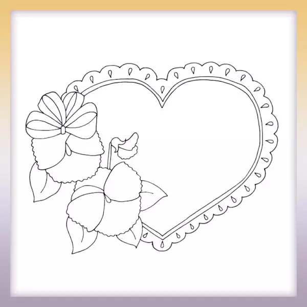 Heart - Online coloring page