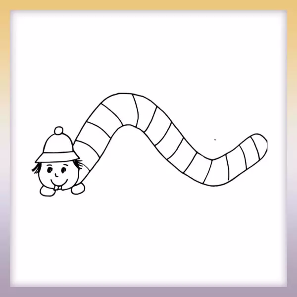 Centipede - Online coloring page