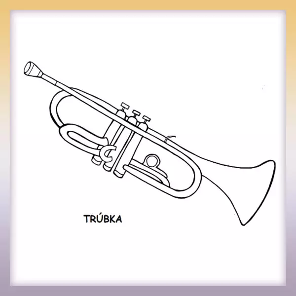 Trumpet - Online coloring page