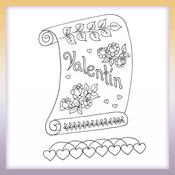 Valentine's Day - Online coloring page