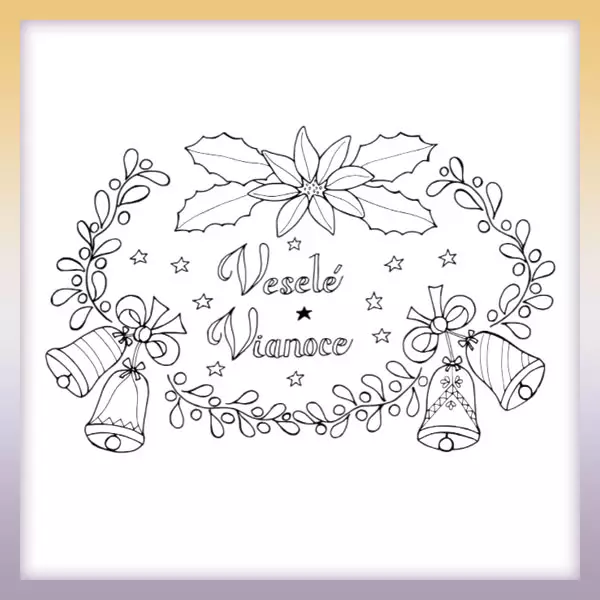 Merry Christmas - Online coloring page