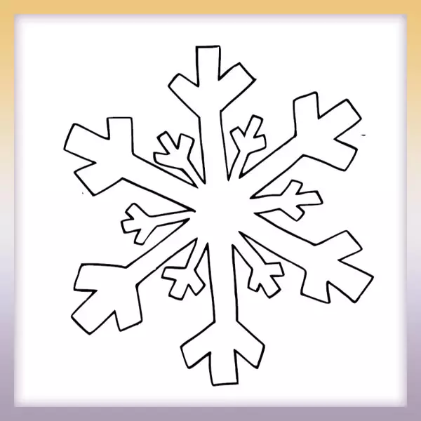 Snowflake - Online coloring page