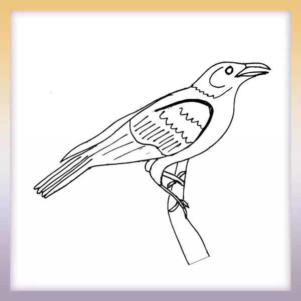 Crow - Online coloring page