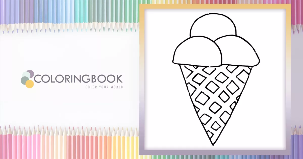 Ice cream – Coloringbook.pics